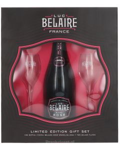Luc Belaire Rose met luxe Glazen