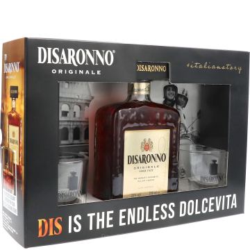 Disaronno Cadeaubox Met Twee Luxe Tumblers