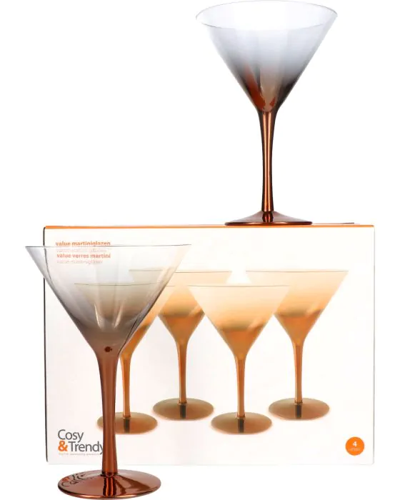 zuur redactioneel verkiezing Cosy & Trendy martini glazen Set Vier Value Copper online kopen? |  Drankgigant.nl