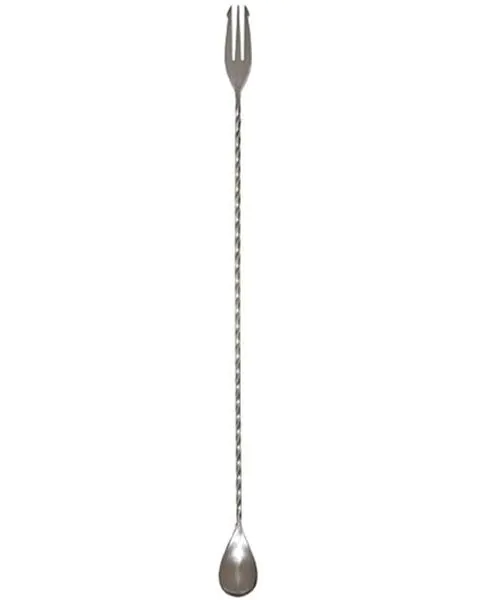 Missie hoop Anzai Cocktail Spoon / Lepel RVS + Vork 40cm online kopen? | Drankgigant.nl